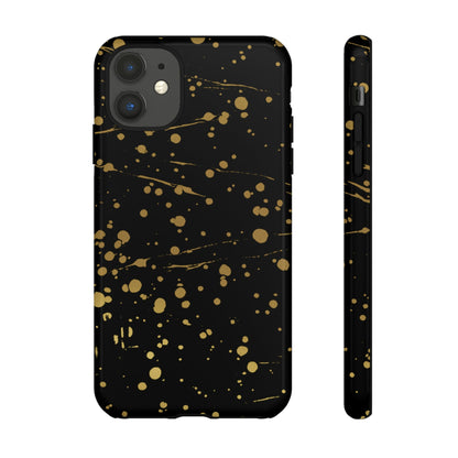 Phone Case-GOLD SPLATTER | Tough-iPhone 11-Glossy-PhoneCaseBoss-Phone-Best-Phone-Cases