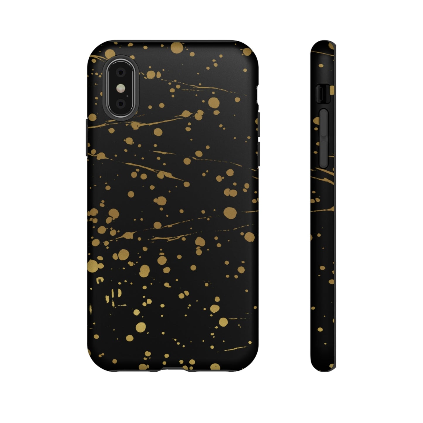 Phone Case-GOLD SPLATTER | Tough-iPhone X-Matte-PhoneCaseBoss-Phone-Best-Phone-Cases