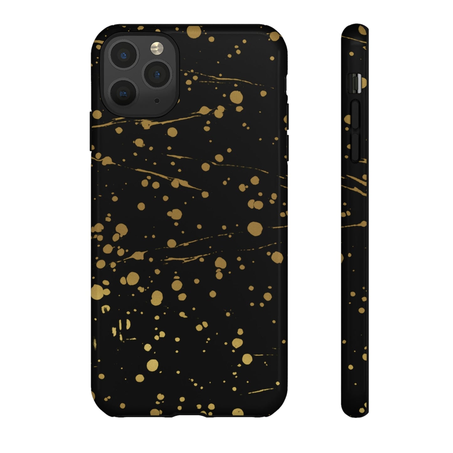 Phone Case-GOLD SPLATTER | Tough-iPhone 11 Pro Max-Glossy-PhoneCaseBoss-Phone-Best-Phone-Cases