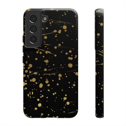 Phone Case-GOLD SPLATTER | Tough-Samsung Galaxy S22-Glossy-PhoneCaseBoss-Phone-Best-Phone-Cases