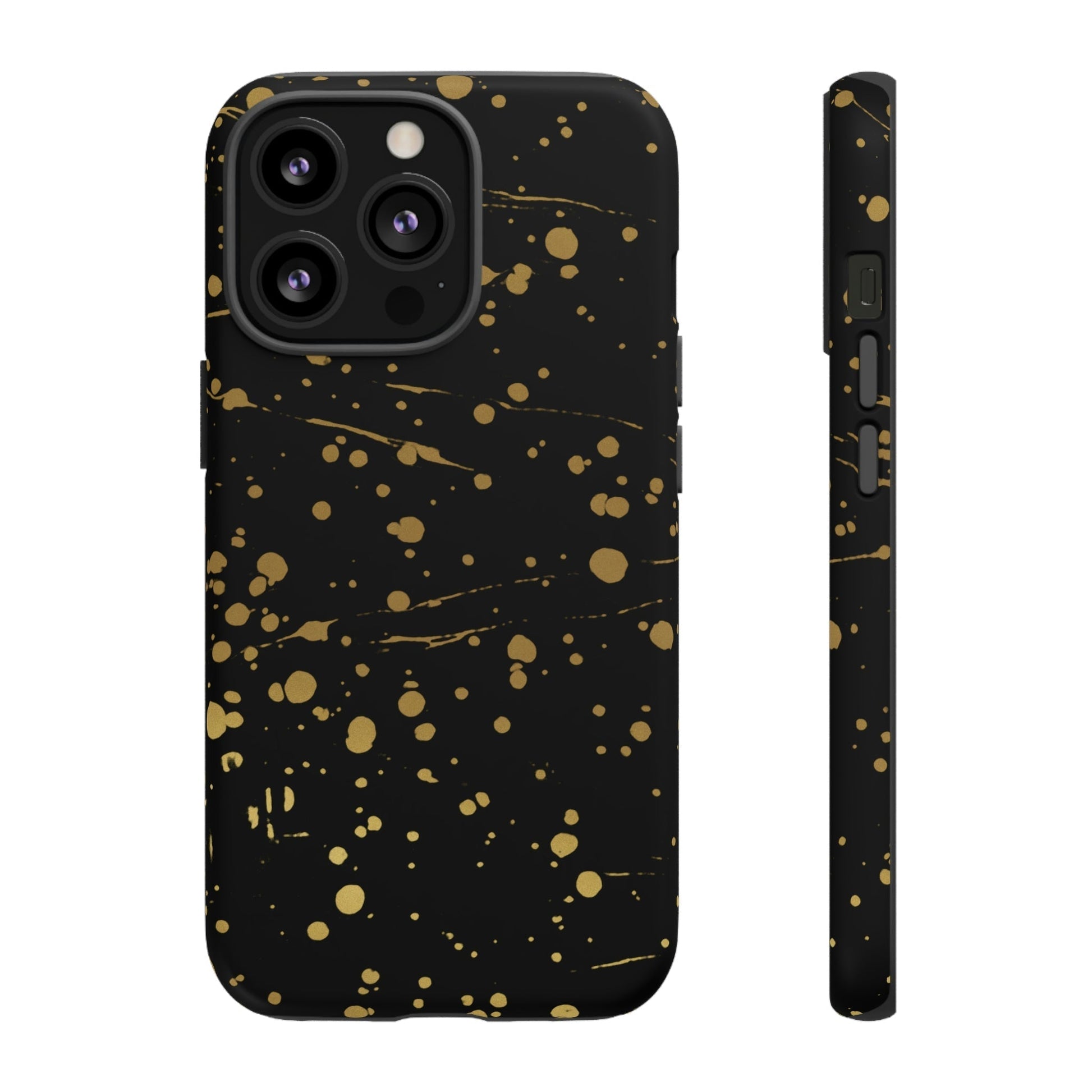 Phone Case-GOLD SPLATTER | Tough-iPhone 13 Pro-Matte-PhoneCaseBoss-Phone-Best-Phone-Cases