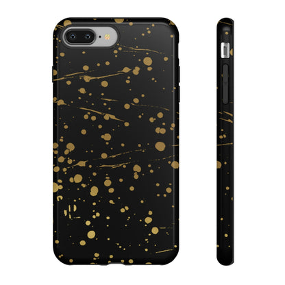 Phone Case-GOLD SPLATTER | Tough-iPhone 8 Plus-Glossy-PhoneCaseBoss-Phone-Best-Phone-Cases