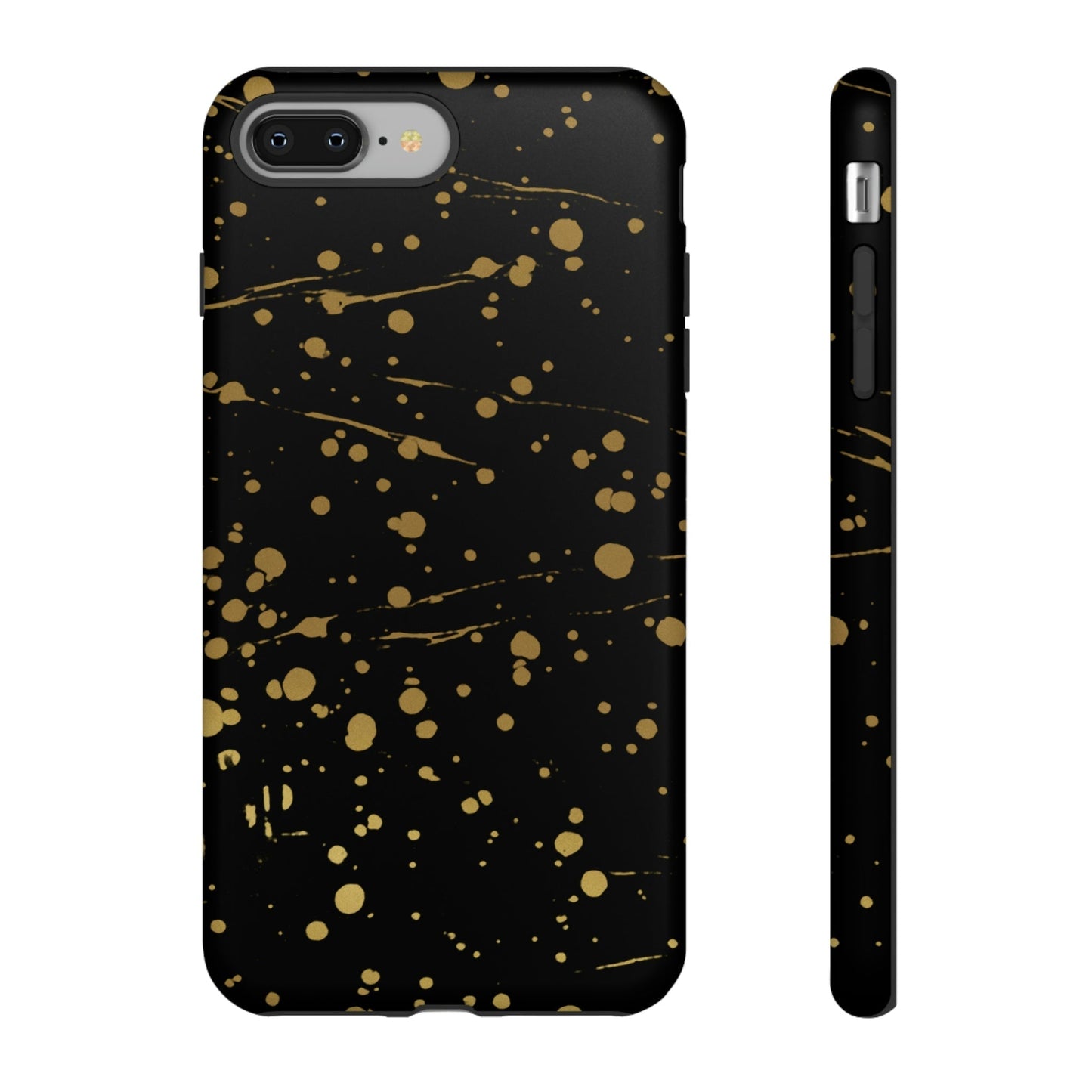 Phone Case-GOLD SPLATTER | Tough-iPhone 8 Plus-Matte-PhoneCaseBoss-Phone-Best-Phone-Cases