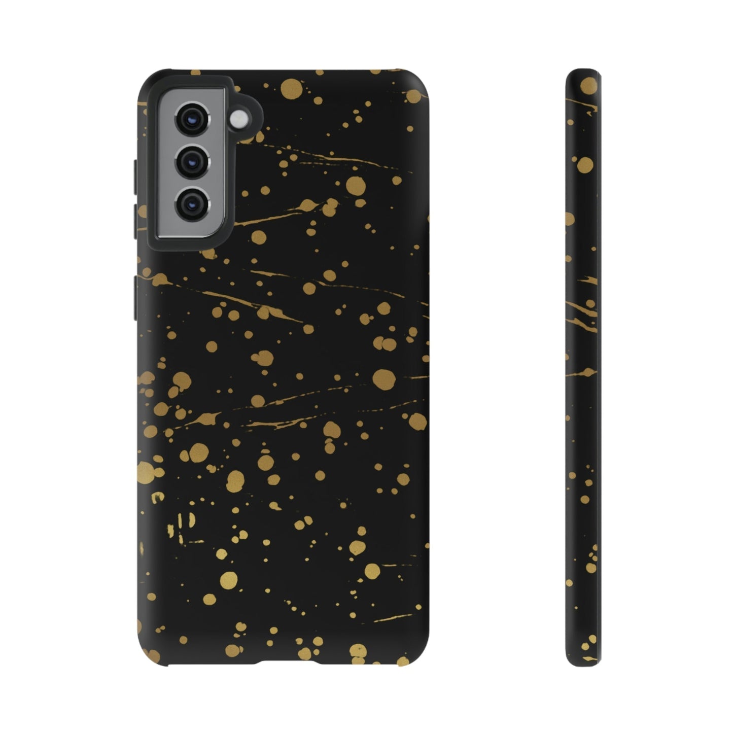 Phone Case-GOLD SPLATTER | Tough-Samsung Galaxy S21 Plus-Matte-PhoneCaseBoss-Phone-Best-Phone-Cases