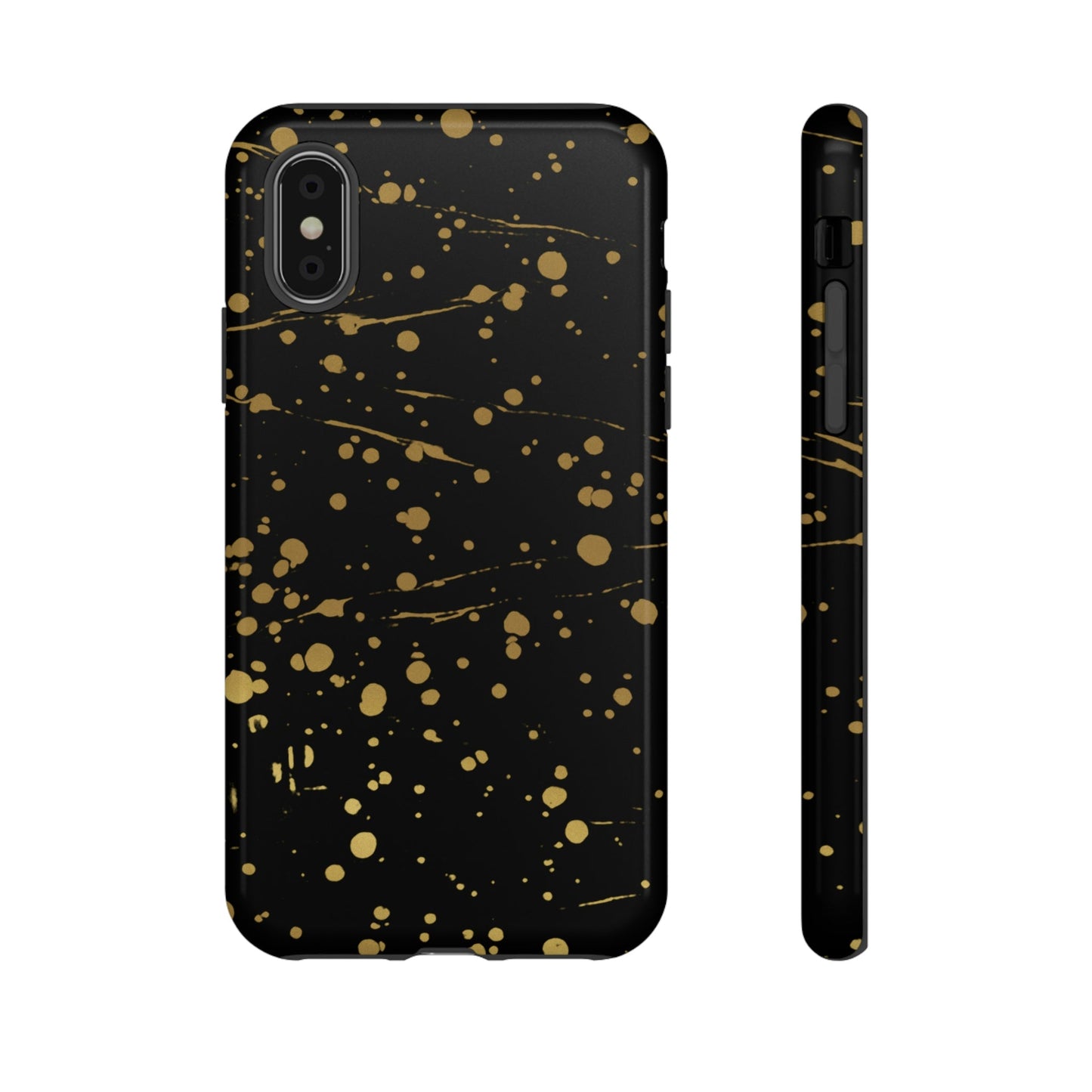 Phone Case-GOLD SPLATTER | Tough-iPhone X-Glossy-PhoneCaseBoss-Phone-Best-Phone-Cases