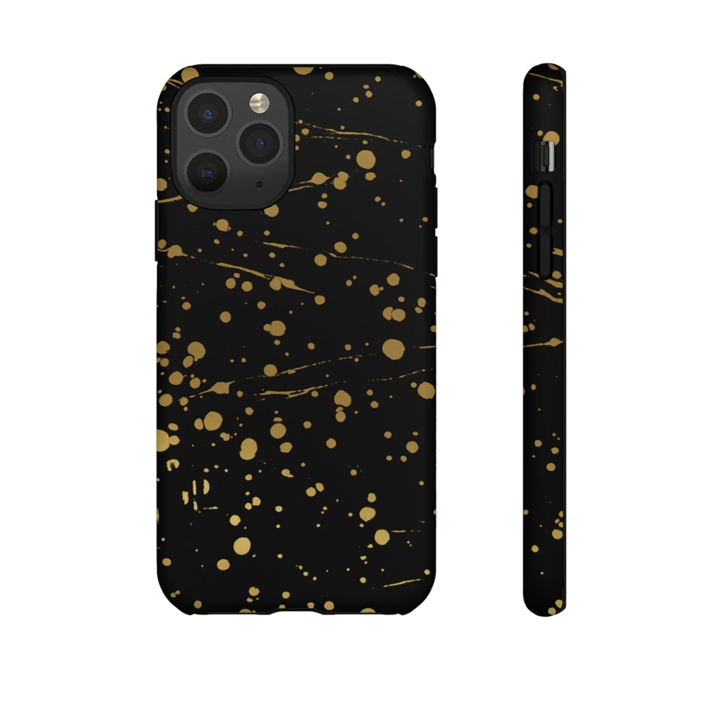 Phone Case-GOLD SPLATTER | Tough-iPhone 11 Pro-Matte-PhoneCaseBoss-Phone-Best-Phone-Cases