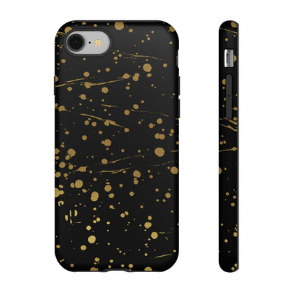 Phone Case-GOLD SPLATTER | Tough-iPhone 8-Matte-PhoneCaseBoss-Phone-Best-Phone-Cases