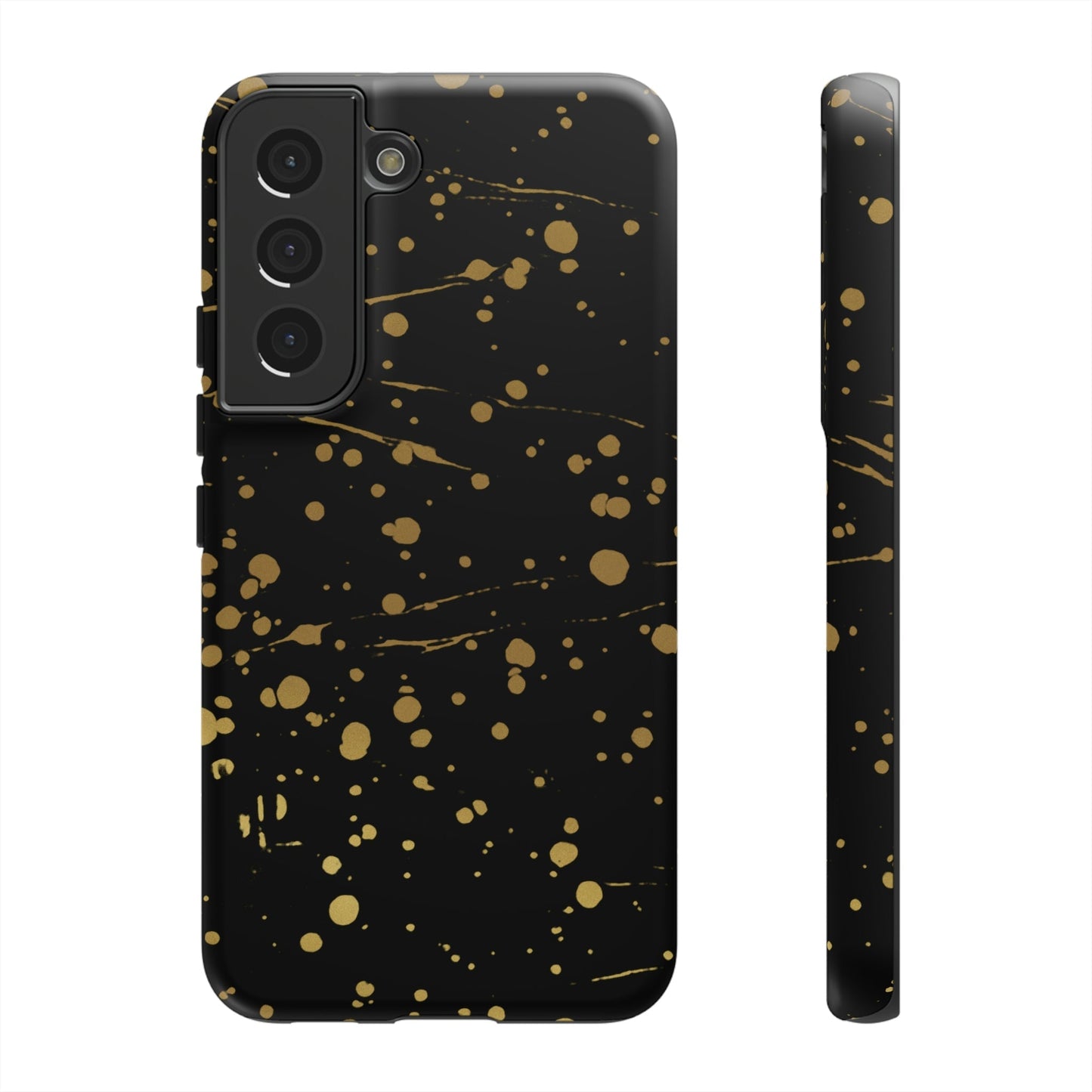 Phone Case-GOLD SPLATTER | Tough-Samsung Galaxy S22-Matte-PhoneCaseBoss-Phone-Best-Phone-Cases