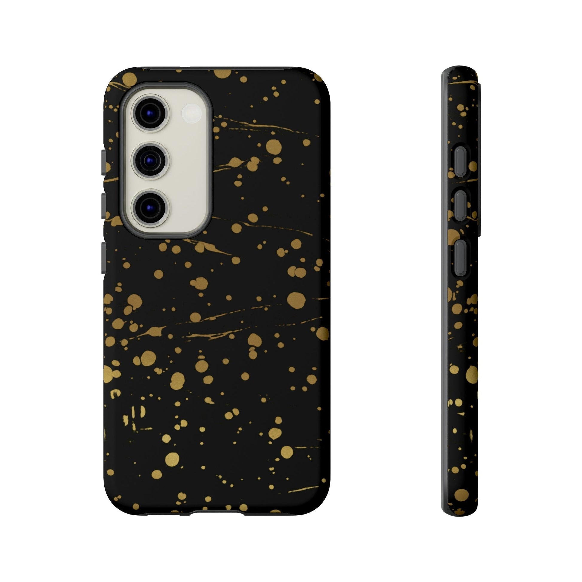 Phone Case-GOLD SPLATTER | Tough-Samsung Galaxy S23-Matte-PhoneCaseBoss-Phone-Best-Phone-Cases