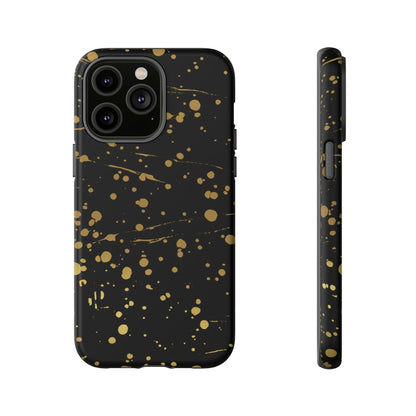 Phone Case-GOLD SPLATTER | Tough-iPhone 14 Pro Max-Matte-PhoneCaseBoss-Phone-Best-Phone-Cases