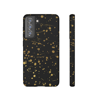 Phone Case-GOLD SPLATTER | Tough-Samsung Galaxy S21 FE-Matte-PhoneCaseBoss-Phone-Best-Phone-Cases