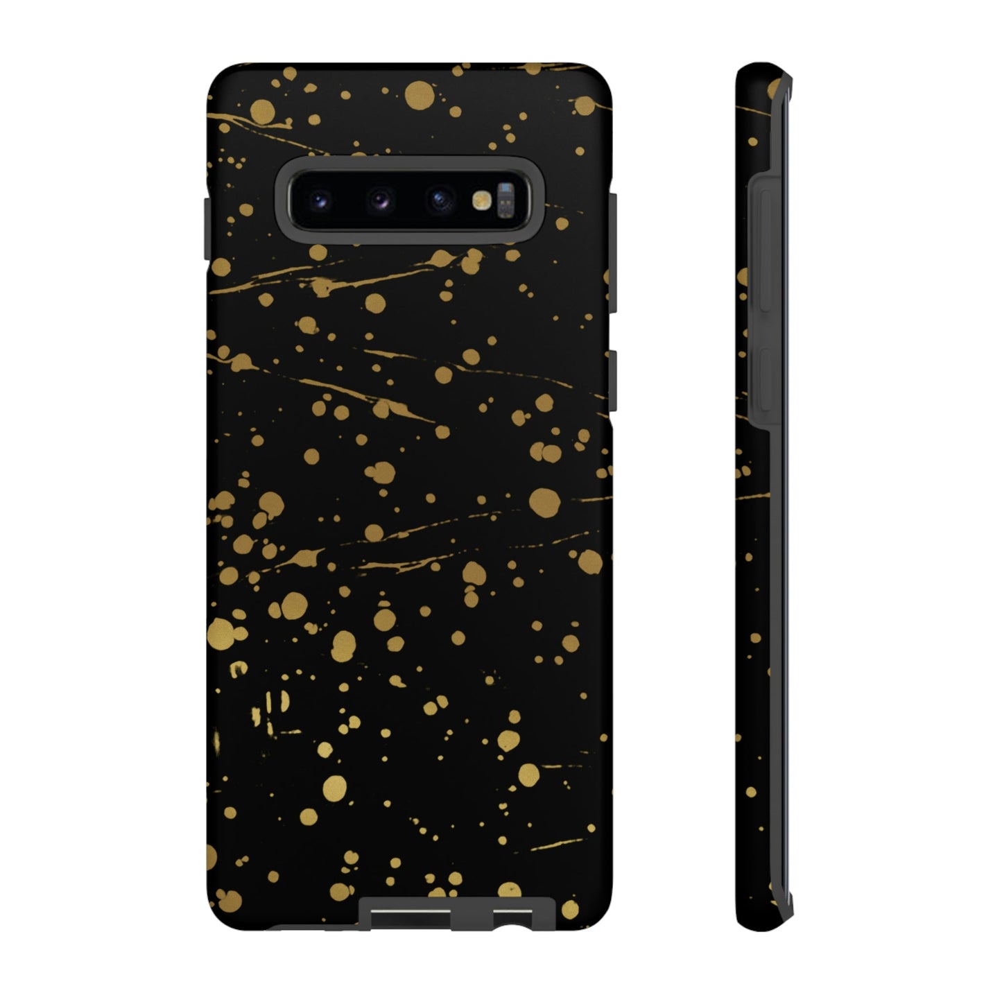 Phone Case-GOLD SPLATTER | Tough-Samsung Galaxy S10 Plus-Matte-PhoneCaseBoss-Phone-Best-Phone-Cases