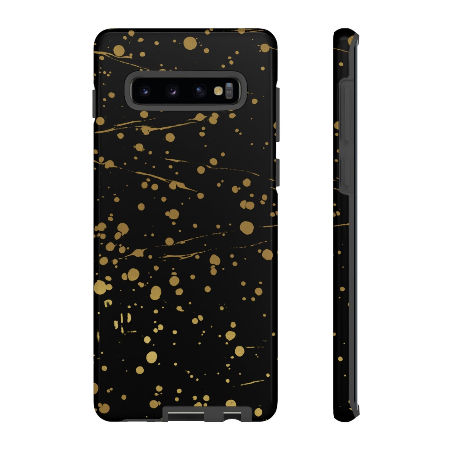 Phone Case-GOLD SPLATTER | Tough-Samsung Galaxy S10 Plus-Glossy-PhoneCaseBoss-Phone-Best-Phone-Cases