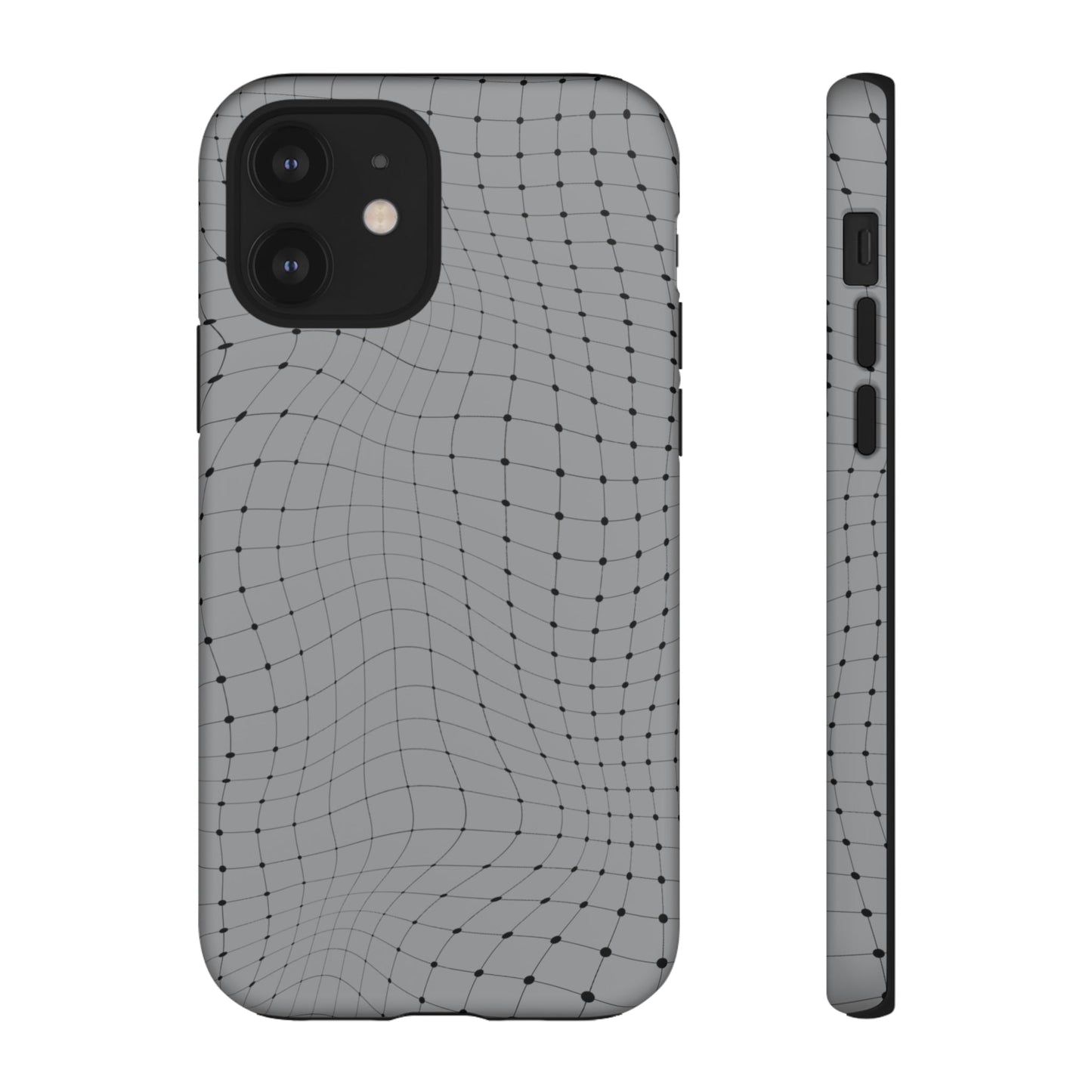 Phone Case-GRAY NET | Tough-iPhone 12-Matte-PhoneCaseBoss-Phone-Best-Phone-Cases