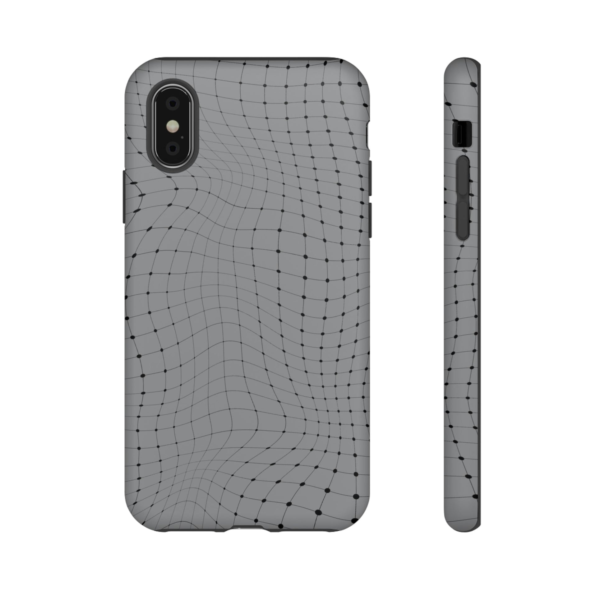 Phone Case-GRAY NET | Tough-iPhone XS-Matte-PhoneCaseBoss-Phone-Best-Phone-Cases