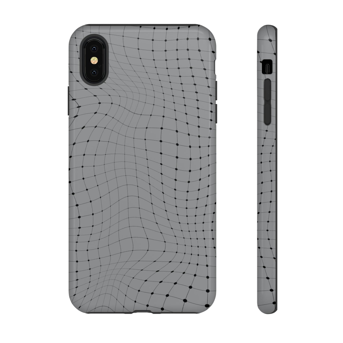 Phone Case-GRAY NET | Tough-iPhone XS MAX-Glossy-PhoneCaseBoss-Phone-Best-Phone-Cases