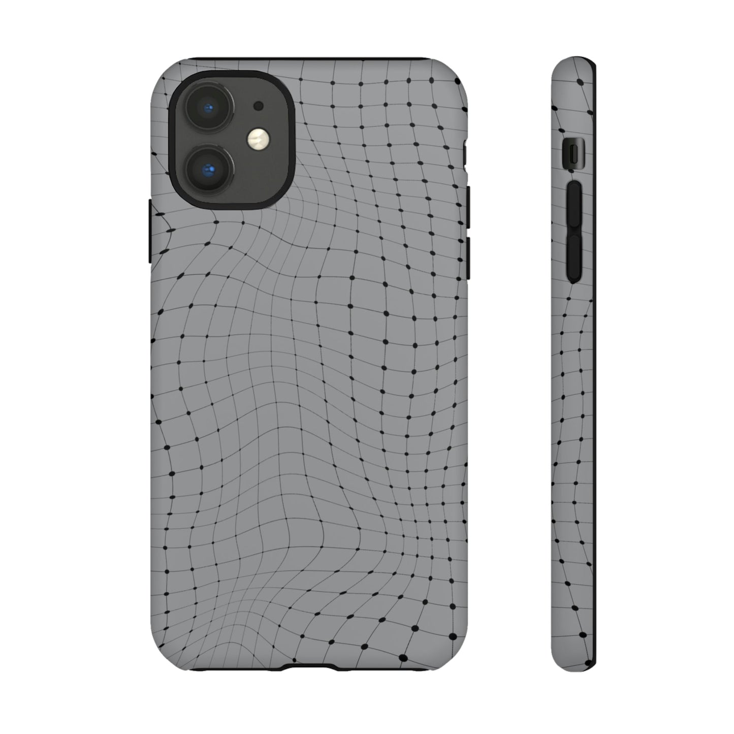 Phone Case-GRAY NET | Tough-iPhone 11-Matte-PhoneCaseBoss-Phone-Best-Phone-Cases