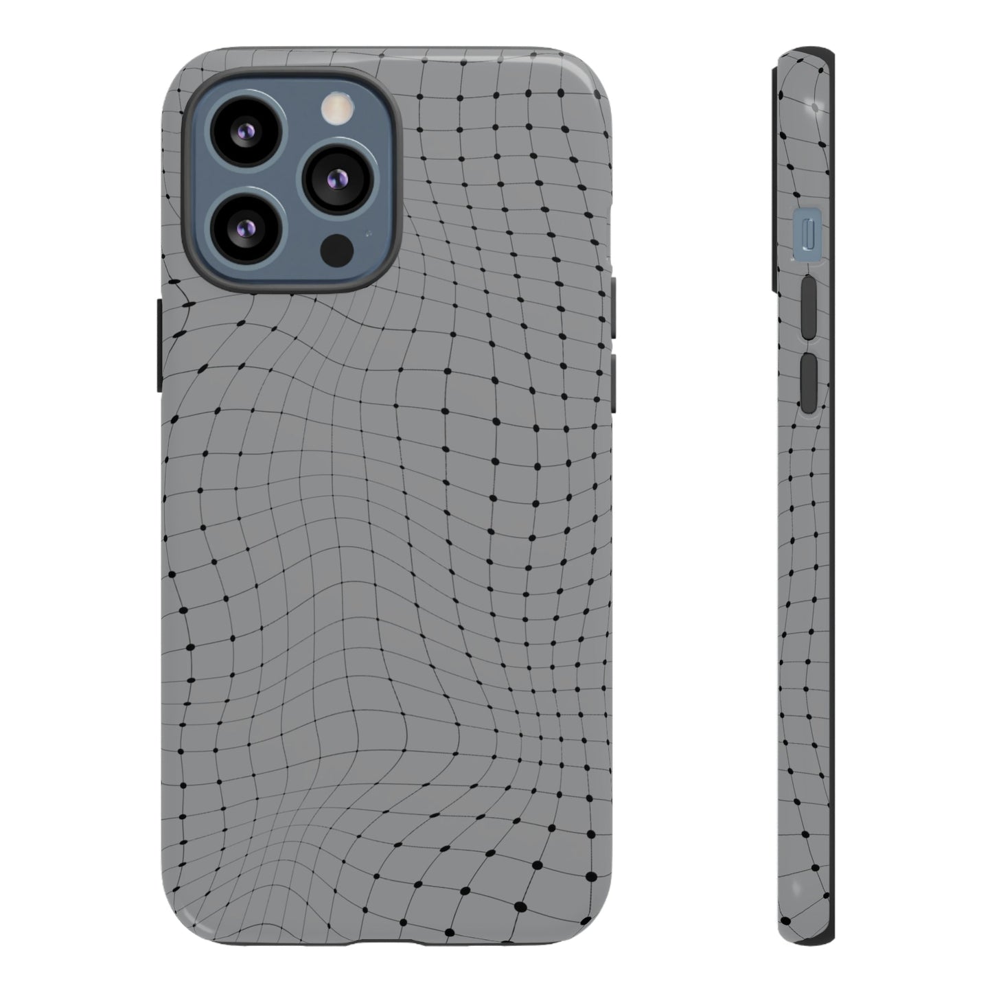 Phone Case-GRAY NET | Tough-iPhone 13 Pro Max-Glossy-PhoneCaseBoss-Phone-Best-Phone-Cases