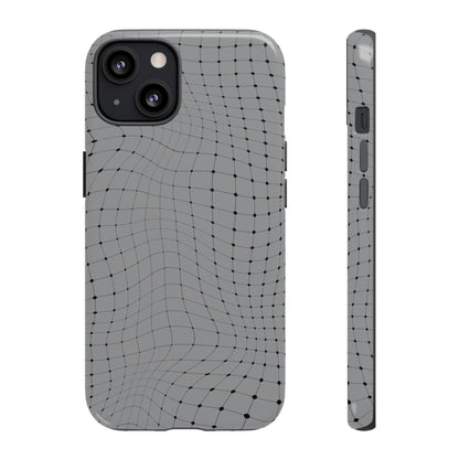 Phone Case-GRAY NET | Tough-iPhone 13-Glossy-PhoneCaseBoss-Phone-Best-Phone-Cases