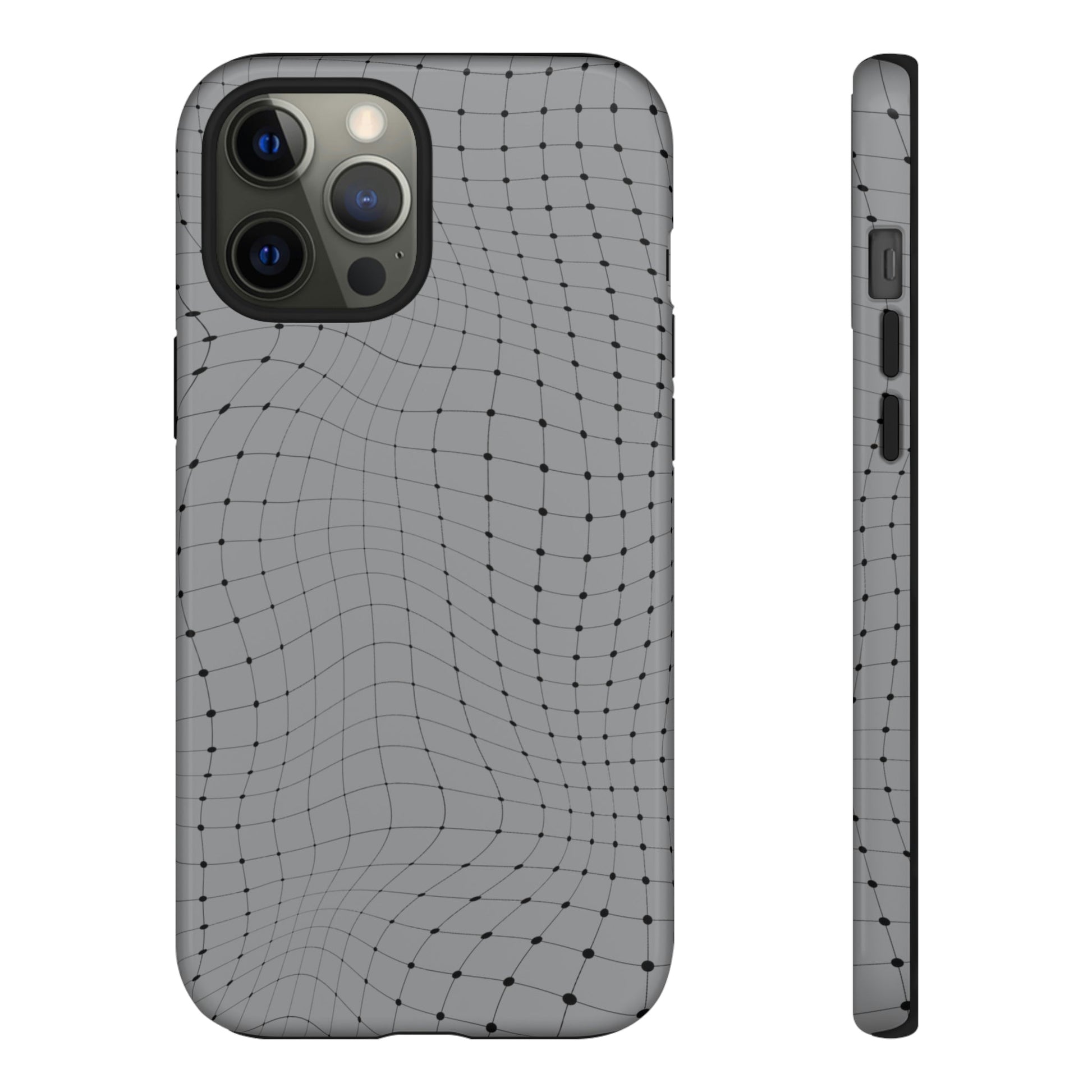 Phone Case-GRAY NET | Tough-iPhone 12 Pro Max-Glossy-PhoneCaseBoss-Phone-Best-Phone-Cases