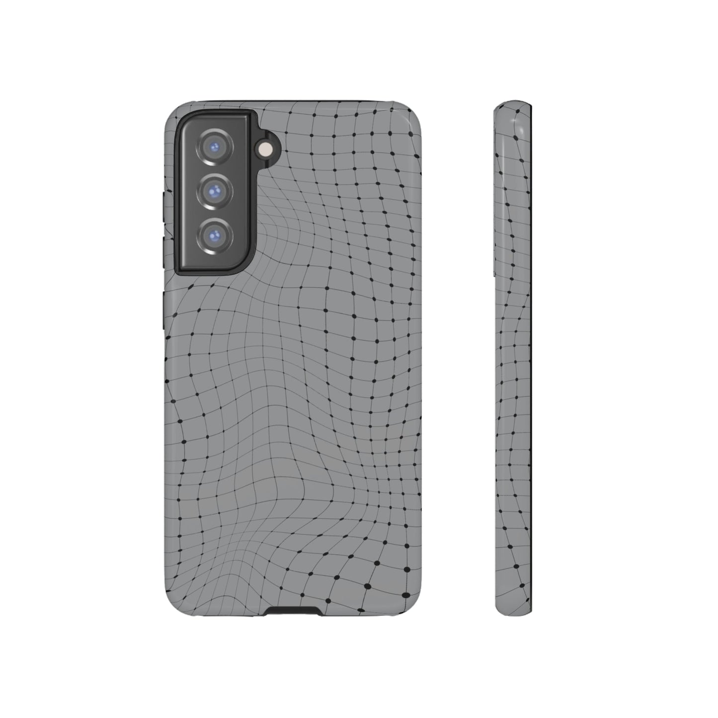 Phone Case-GRAY NET | Tough-Samsung Galaxy S21 FE-Glossy-PhoneCaseBoss-Phone-Best-Phone-Cases