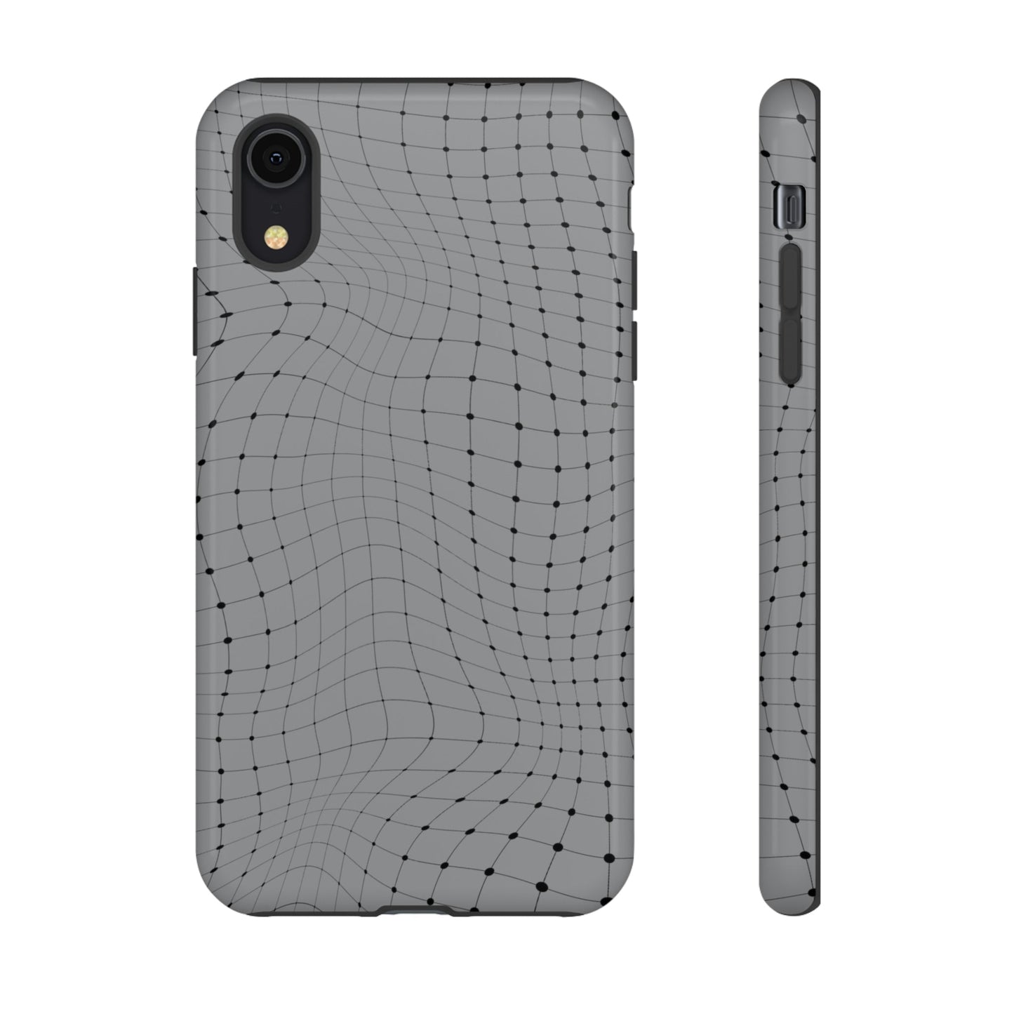 Phone Case-GRAY NET | Tough-iPhone XR-Glossy-PhoneCaseBoss-Phone-Best-Phone-Cases