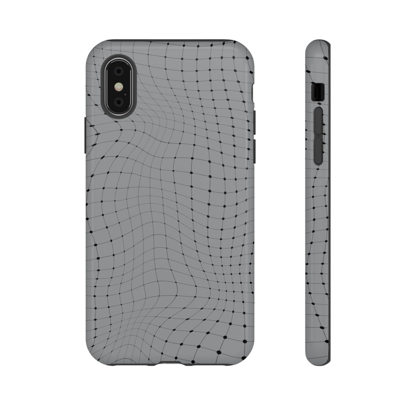 Phone Case-GRAY NET | Tough-iPhone X-Glossy-PhoneCaseBoss-Phone-Best-Phone-Cases