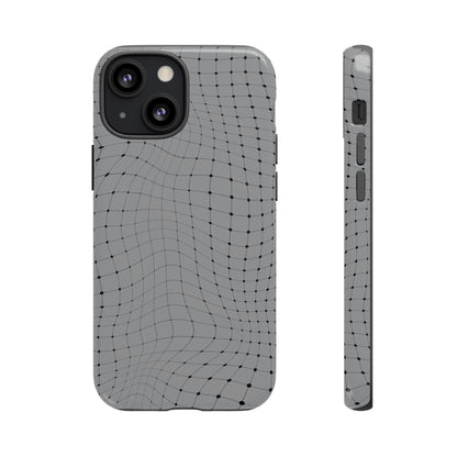 Phone Case-GRAY NET | Tough-iPhone 13 Mini-Glossy-PhoneCaseBoss-Phone-Best-Phone-Cases