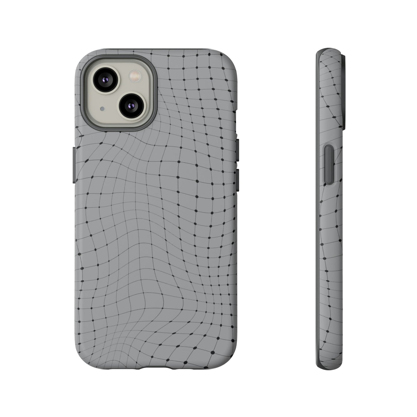 Phone Case-GRAY NET | Tough-iPhone 14-Matte-PhoneCaseBoss-Phone-Best-Phone-Cases