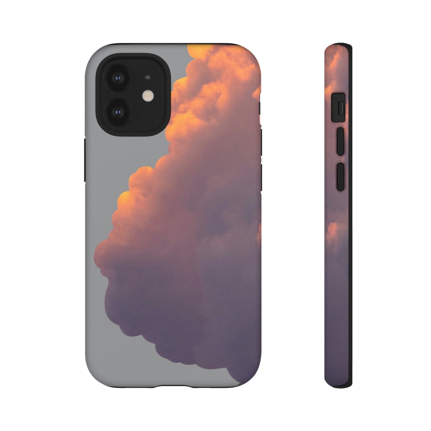 Phone Case-GRAY SUNRISE | Tough-iPhone 12 Mini-Matte-PhoneCaseBoss-Phone-Best-Phone-Cases