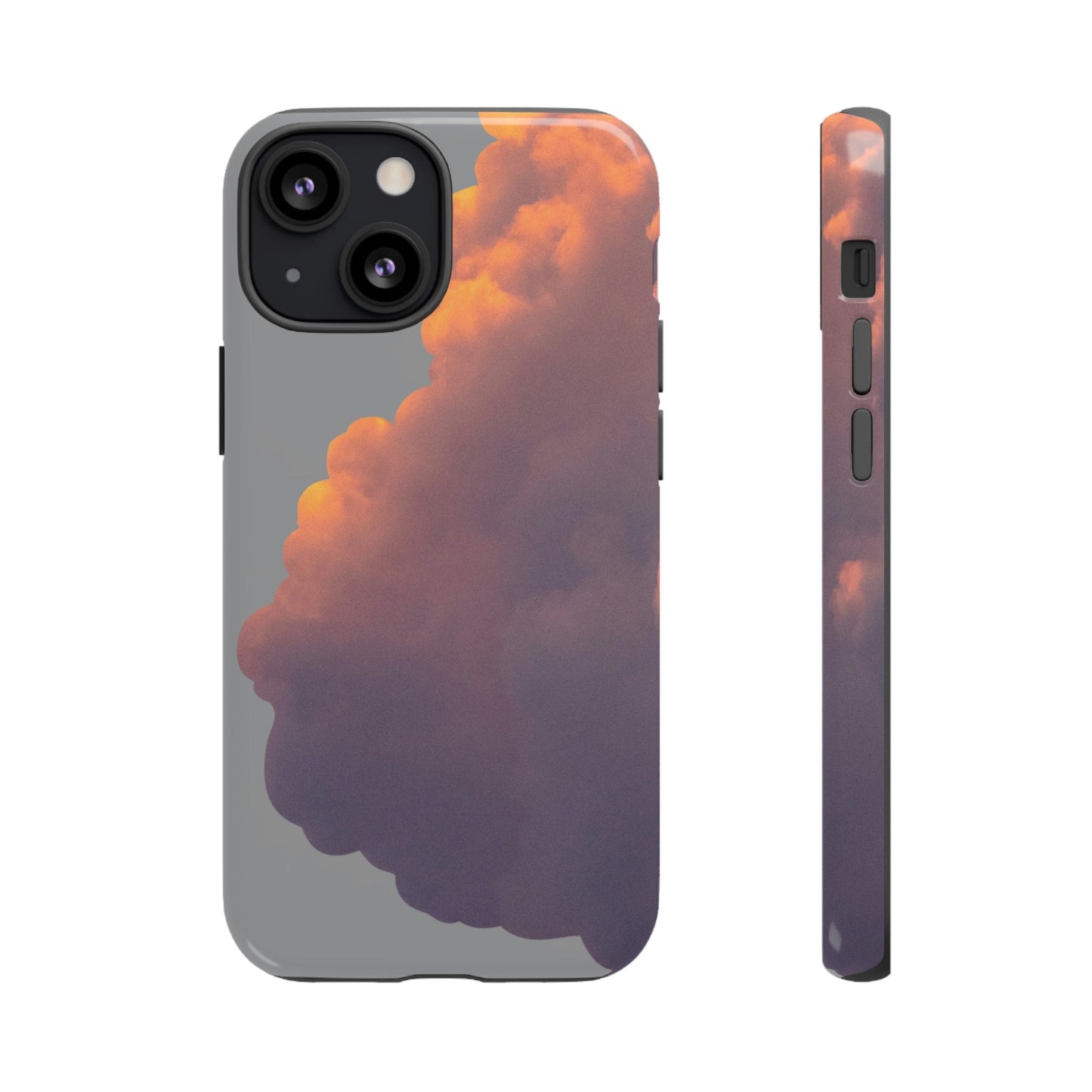 Phone Case-GRAY SUNRISE | Tough-iPhone 13 Mini-Glossy-PhoneCaseBoss-Phone-Best-Phone-Cases