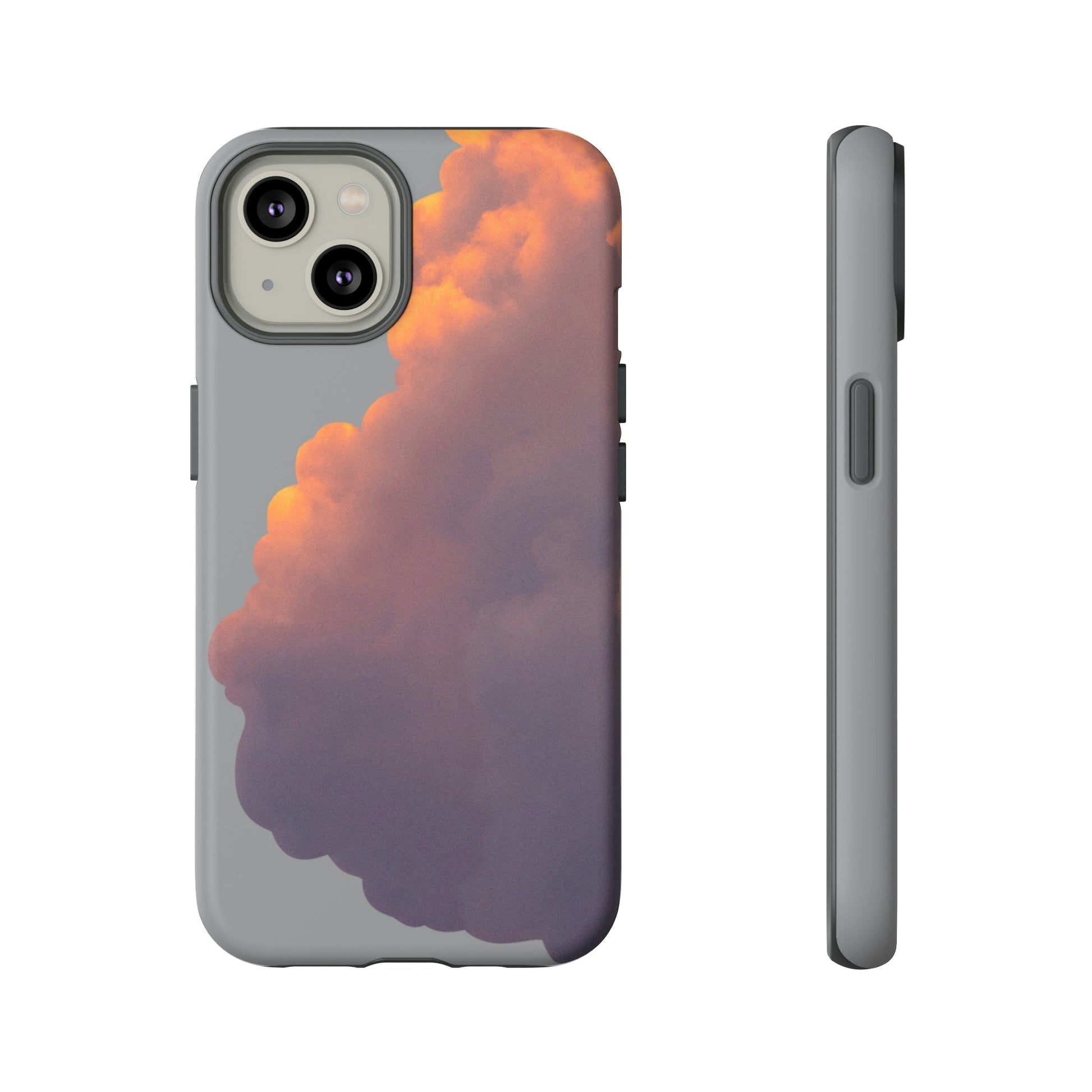 Phone Case-GRAY SUNRISE | Tough-iPhone 14-Matte-PhoneCaseBoss-Phone-Best-Phone-Cases