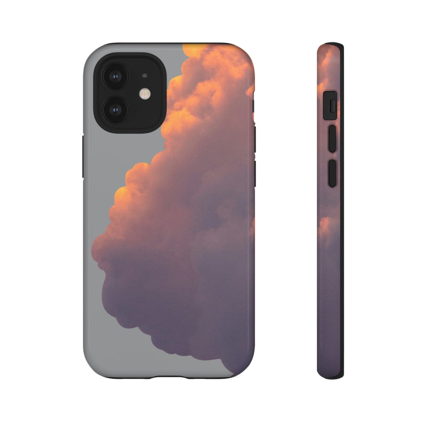 Phone Case-GRAY SUNRISE | Tough-iPhone 12 Mini-Glossy-PhoneCaseBoss-Phone-Best-Phone-Cases