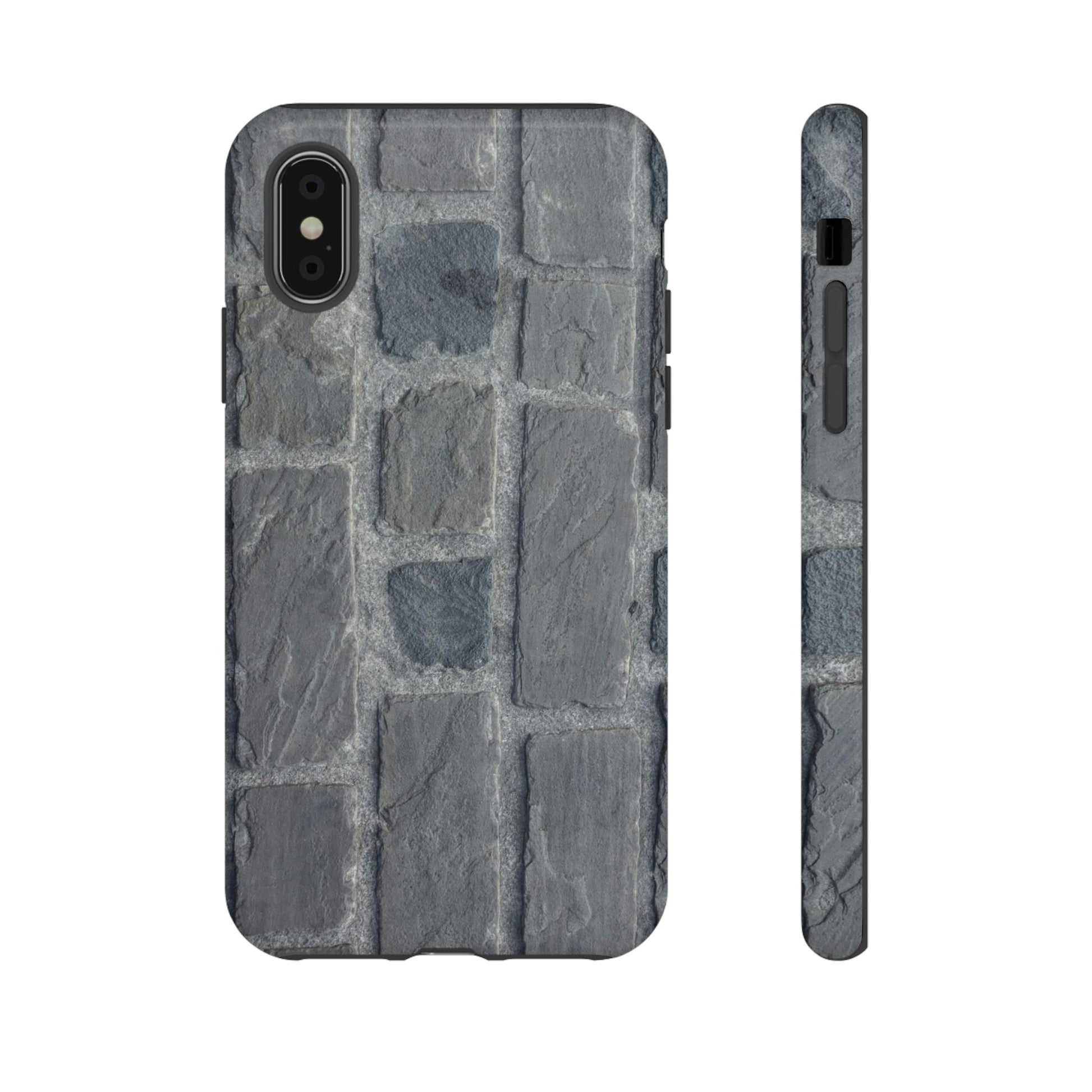 Phone Case-GRAY WALL | Tough-iPhone X-Glossy-PhoneCaseBoss-Phone-Best-Phone-Cases