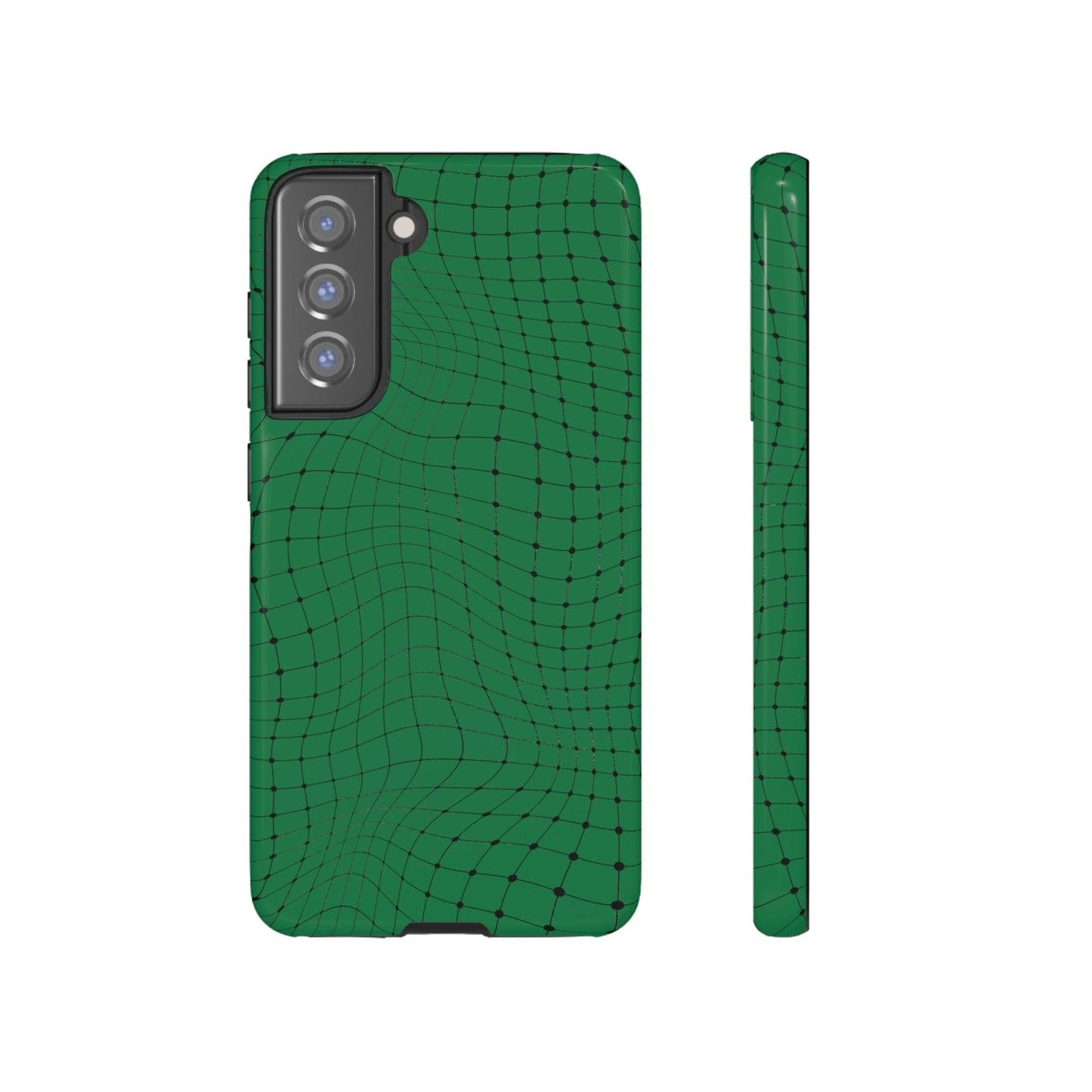 Phone Case-GREEN NET | Tough-Samsung Galaxy S21 FE-Glossy-PhoneCaseBoss-Phone-Best-Phone-Cases