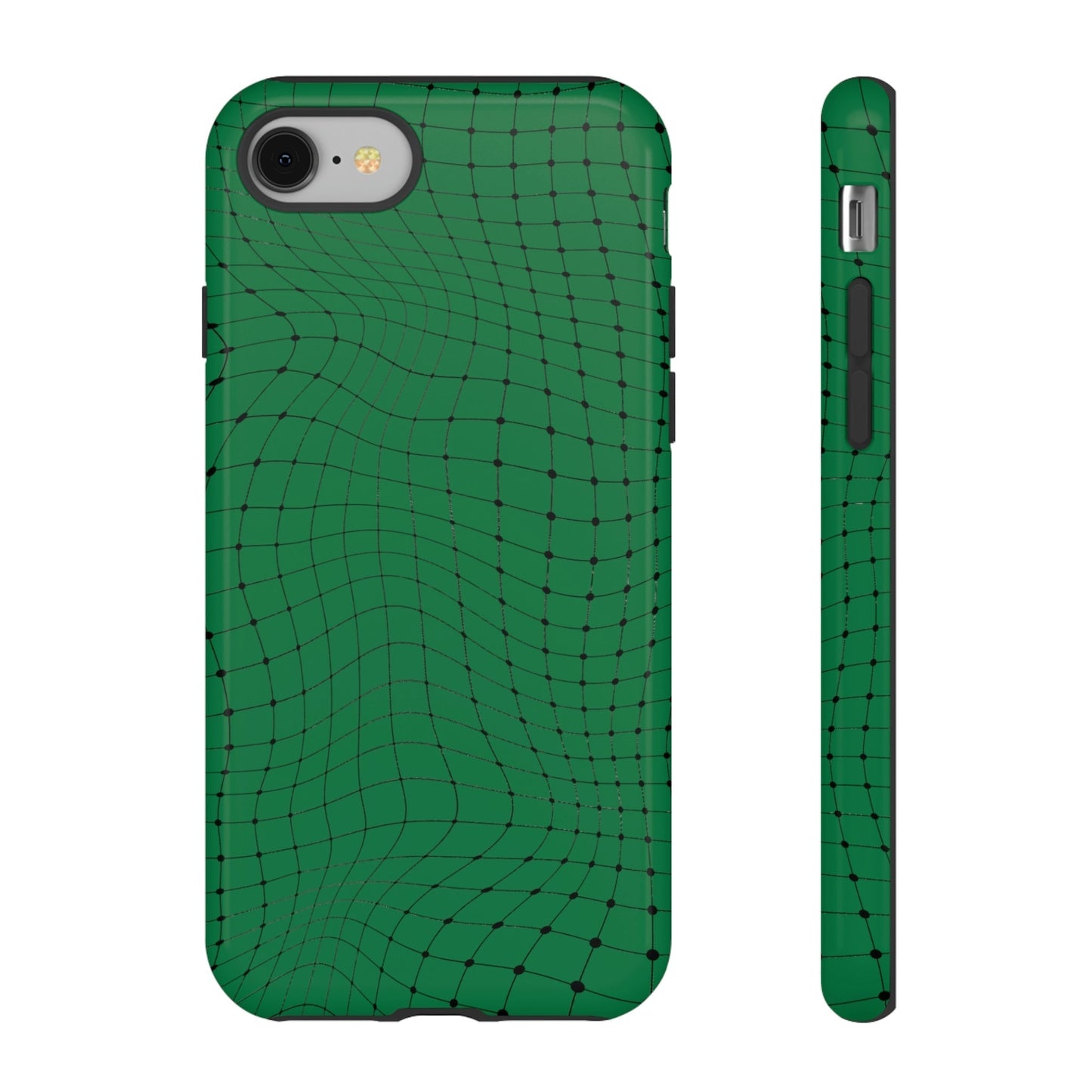 Phone Case-GREEN NET | Tough-iPhone 8-Glossy-PhoneCaseBoss-Phone-Best-Phone-Cases