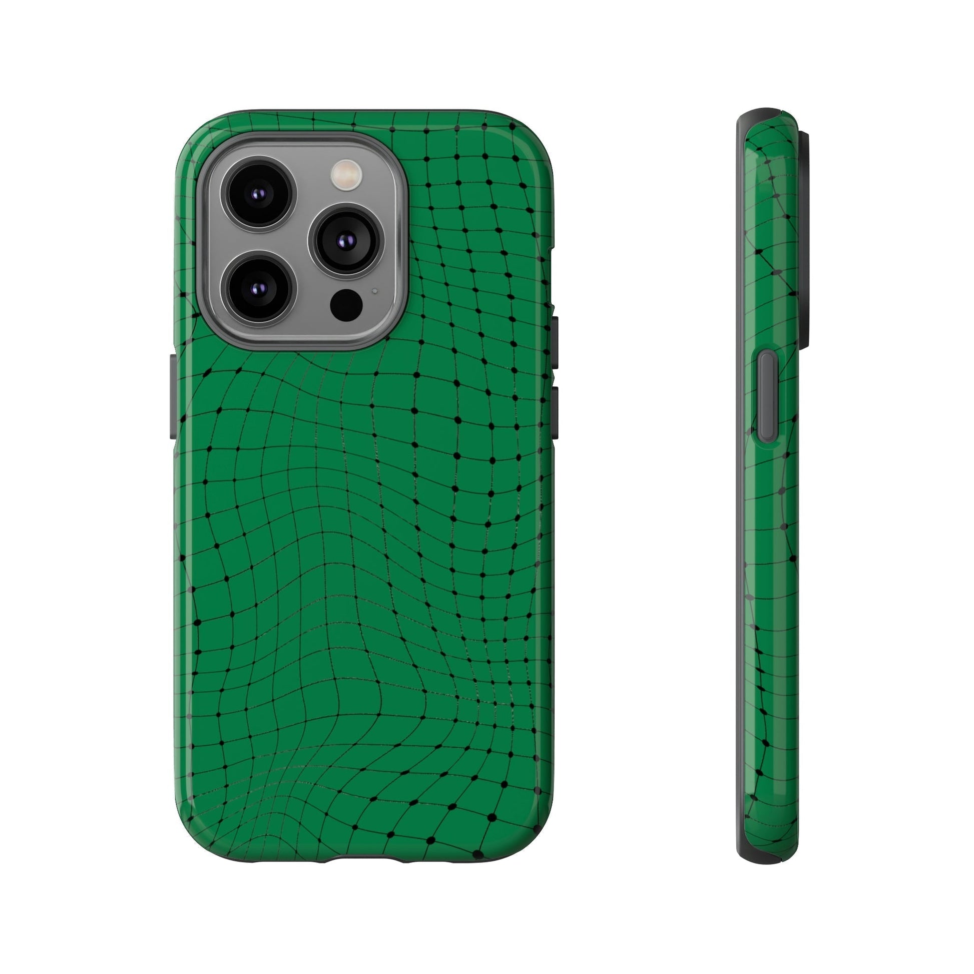 Phone Case-GREEN NET | Tough-iPhone 14 Pro-Glossy-PhoneCaseBoss-Phone-Best-Phone-Cases