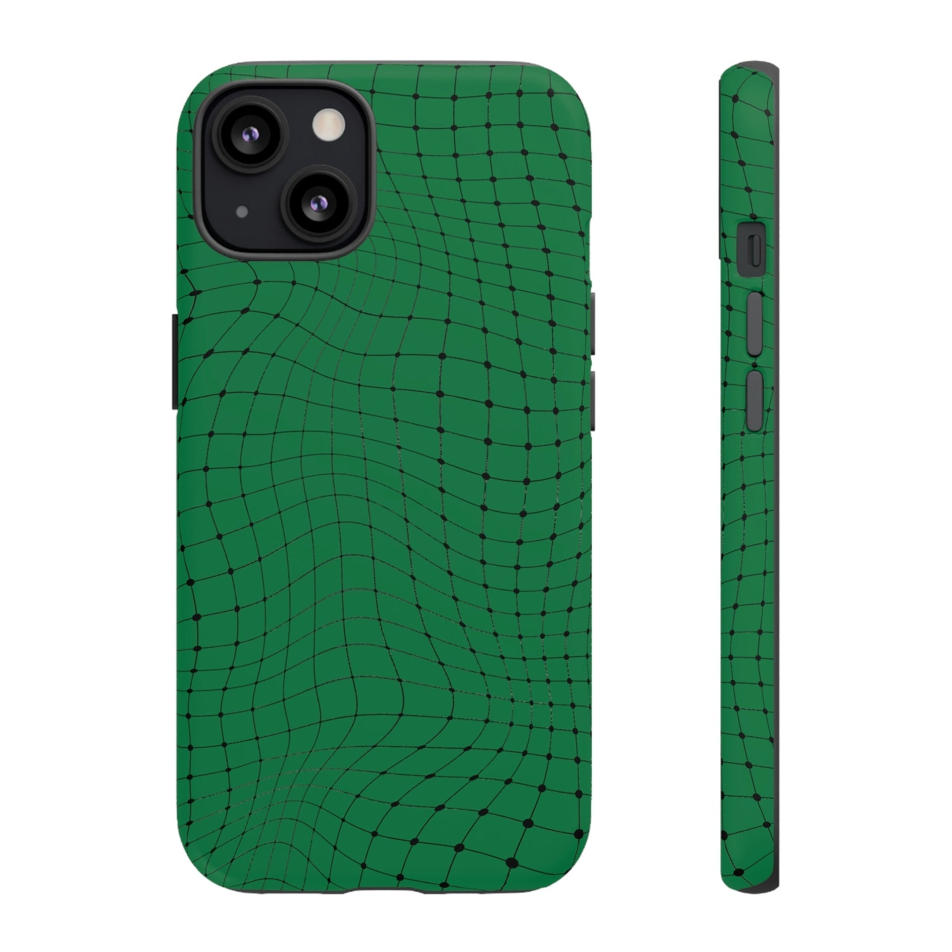 Phone Case-GREEN NET | Tough-iPhone 13-Matte-PhoneCaseBoss-Phone-Best-Phone-Cases