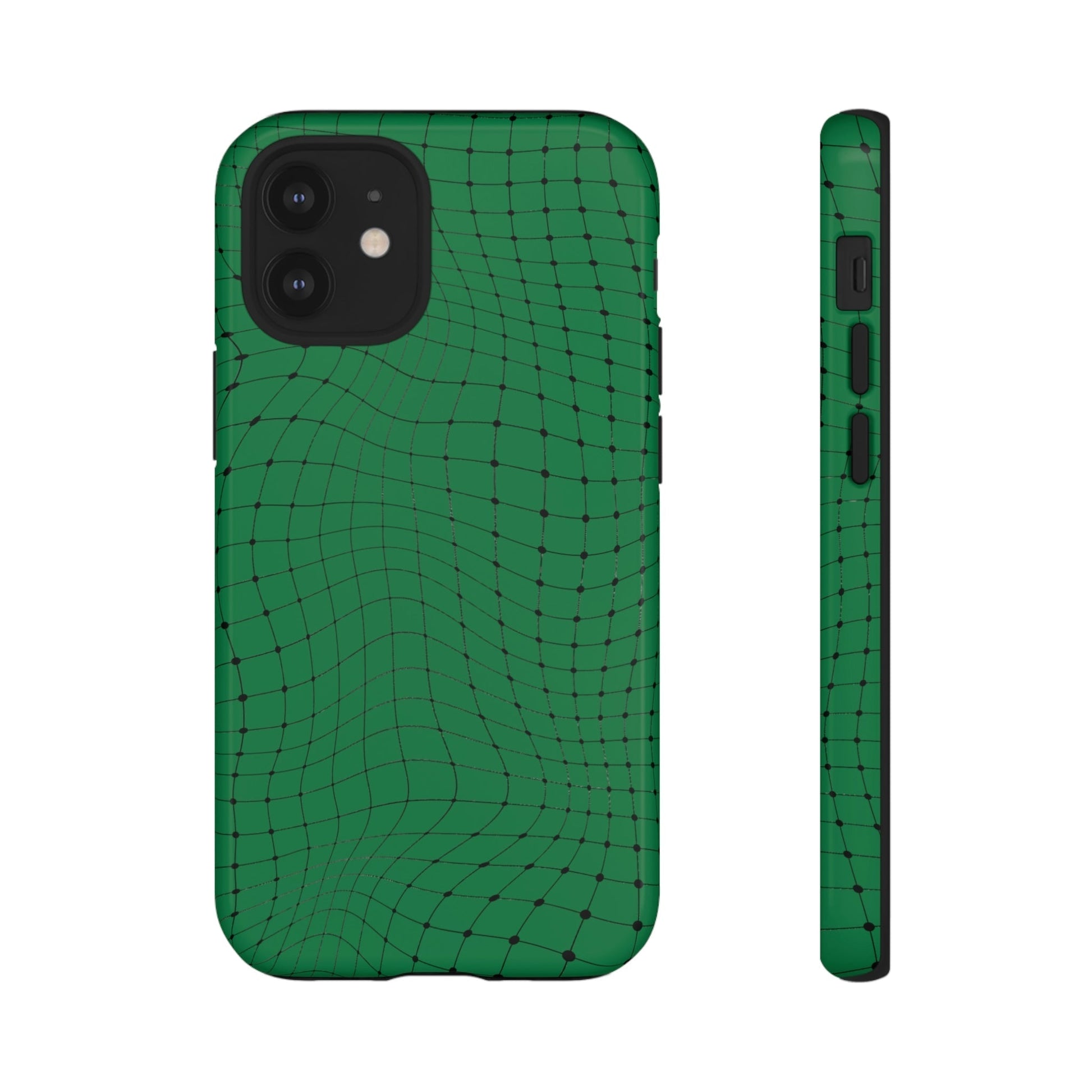 Phone Case-GREEN NET | Tough-iPhone 12 Mini-Glossy-PhoneCaseBoss-Phone-Best-Phone-Cases