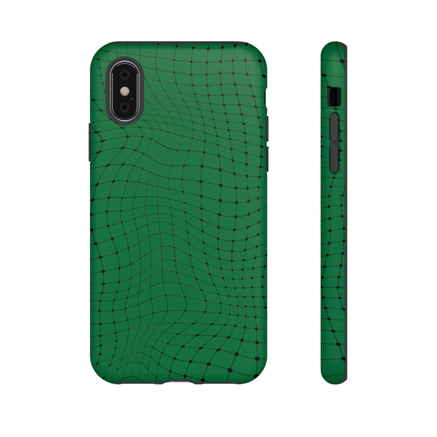 Phone Case-GREEN NET | Tough-iPhone X-Matte-PhoneCaseBoss-Phone-Best-Phone-Cases