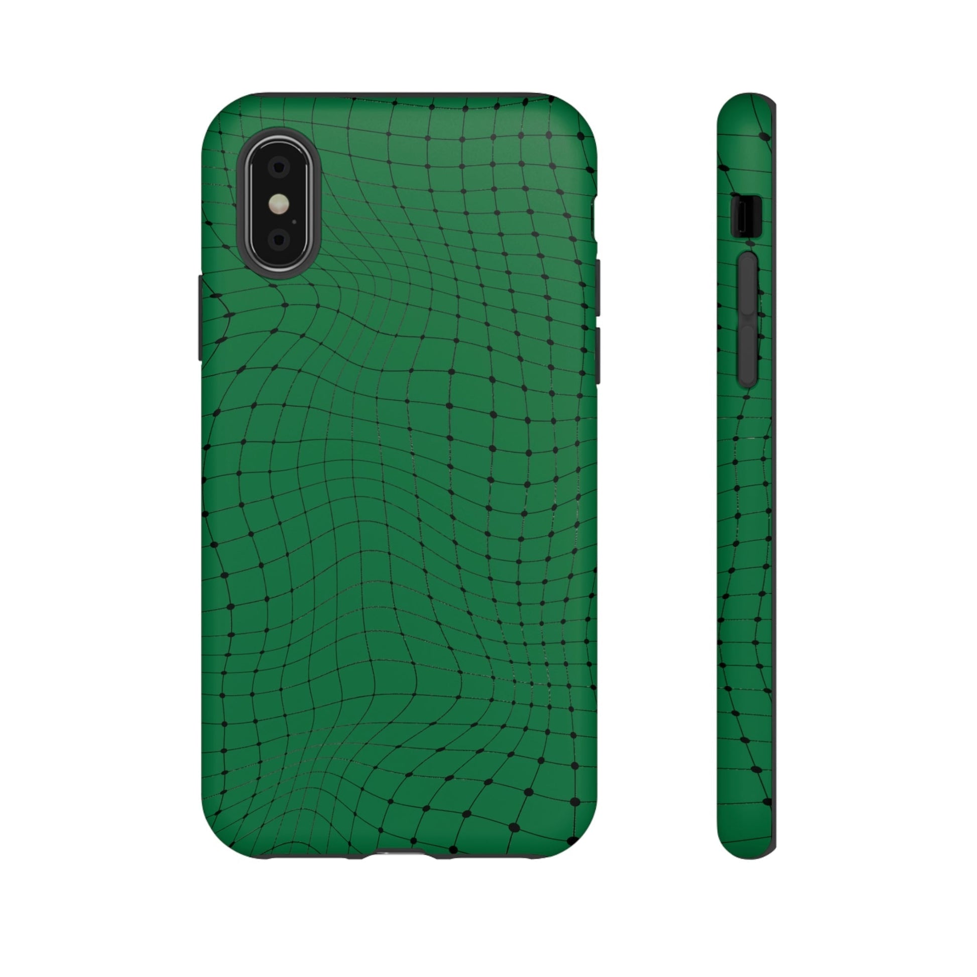 Phone Case-GREEN NET | Tough-iPhone XS-Matte-PhoneCaseBoss-Phone-Best-Phone-Cases