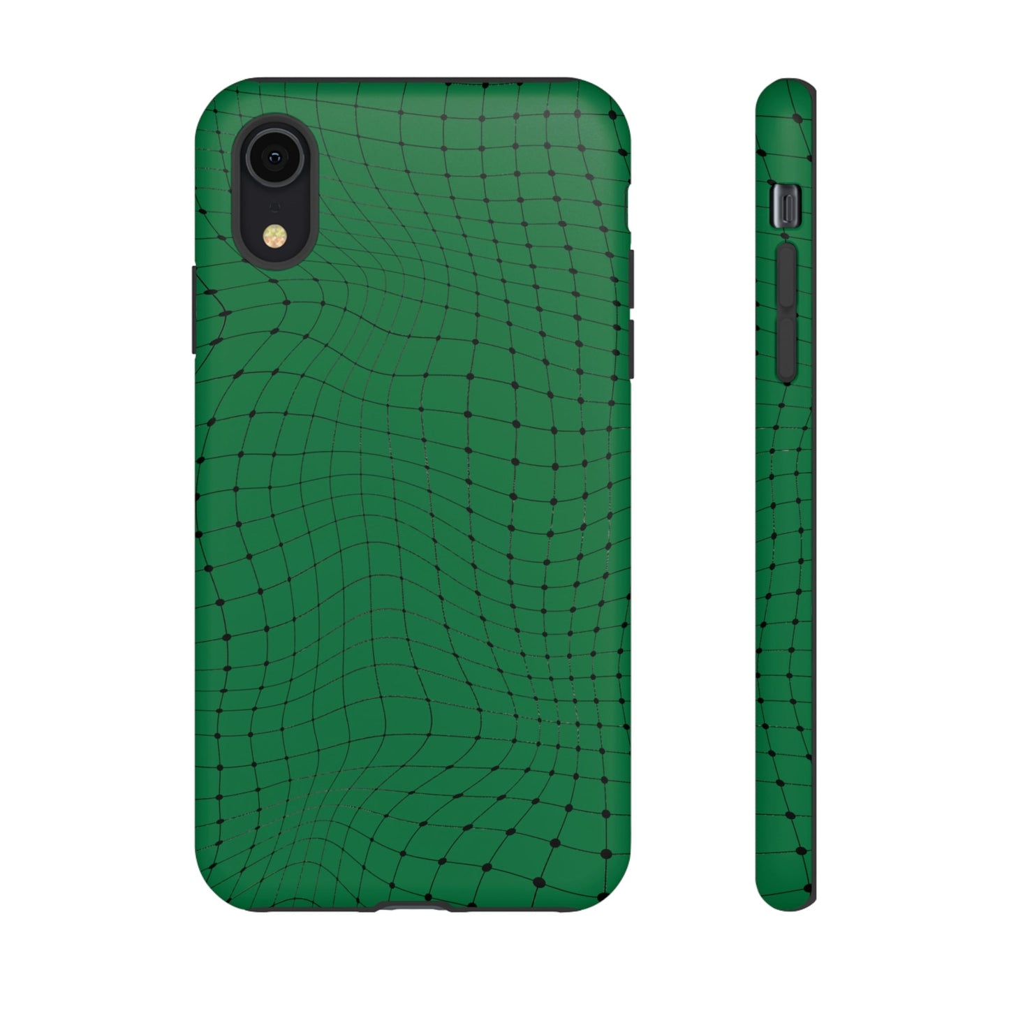 Phone Case-GREEN NET | Tough-iPhone XR-Matte-PhoneCaseBoss-Phone-Best-Phone-Cases