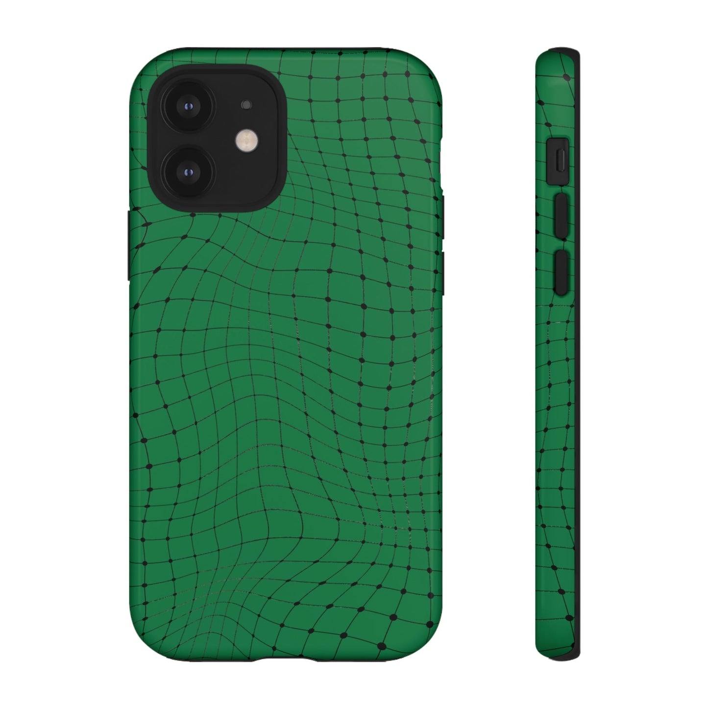 Phone Case-GREEN NET | Tough-iPhone 12-Glossy-PhoneCaseBoss-Phone-Best-Phone-Cases