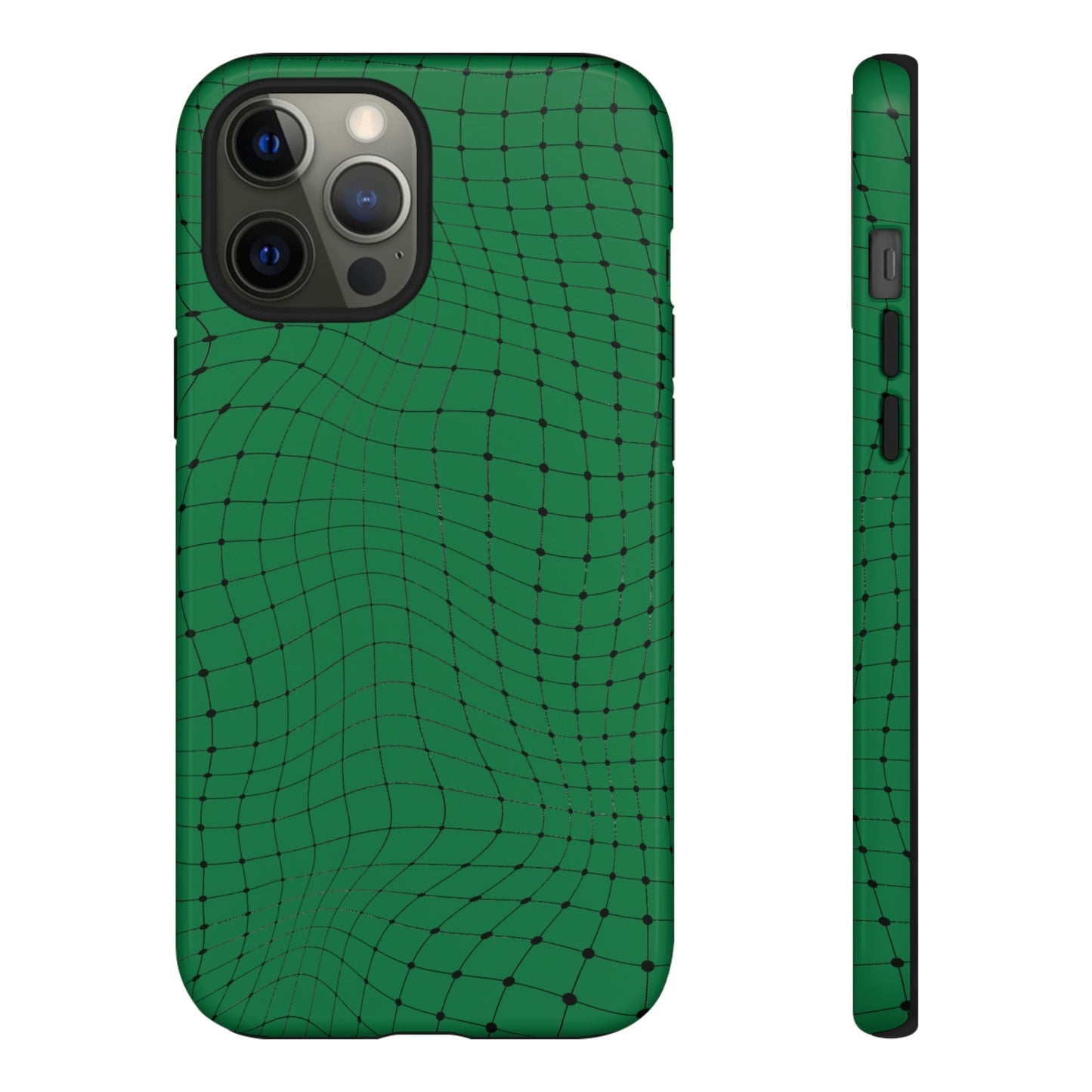 Phone Case-GREEN NET | Tough-iPhone 12 Pro Max-Glossy-PhoneCaseBoss-Phone-Best-Phone-Cases