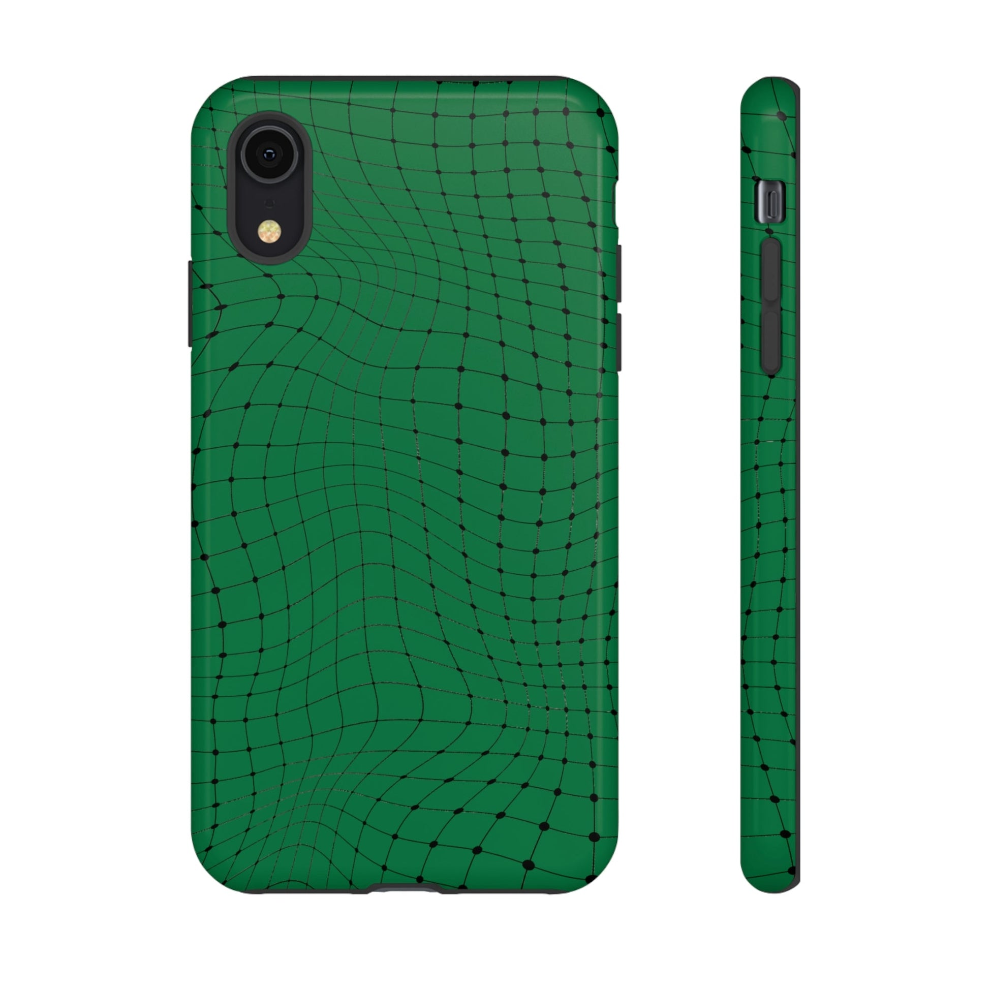 Phone Case-GREEN NET | Tough-iPhone XR-Glossy-PhoneCaseBoss-Phone-Best-Phone-Cases