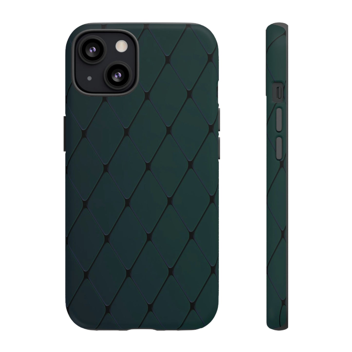 Phone Case-GREEN | Tough-iPhone 13-Matte-PhoneCaseBoss-Phone-Best-Phone-Cases