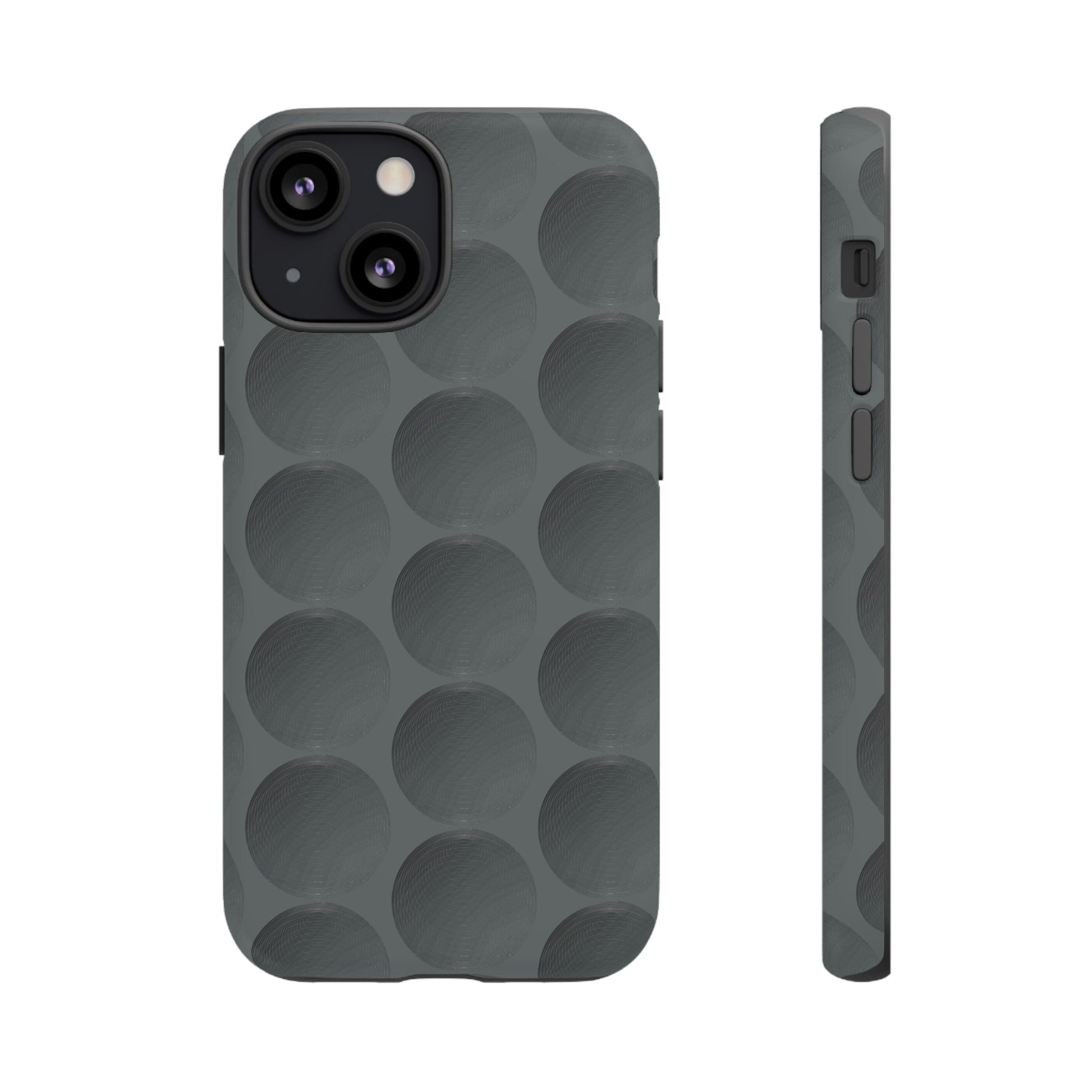 Phone Case-GREY SPHERES | Tough-iPhone 13 Mini-Matte-PhoneCaseBoss-Phone-Best-Phone-Cases