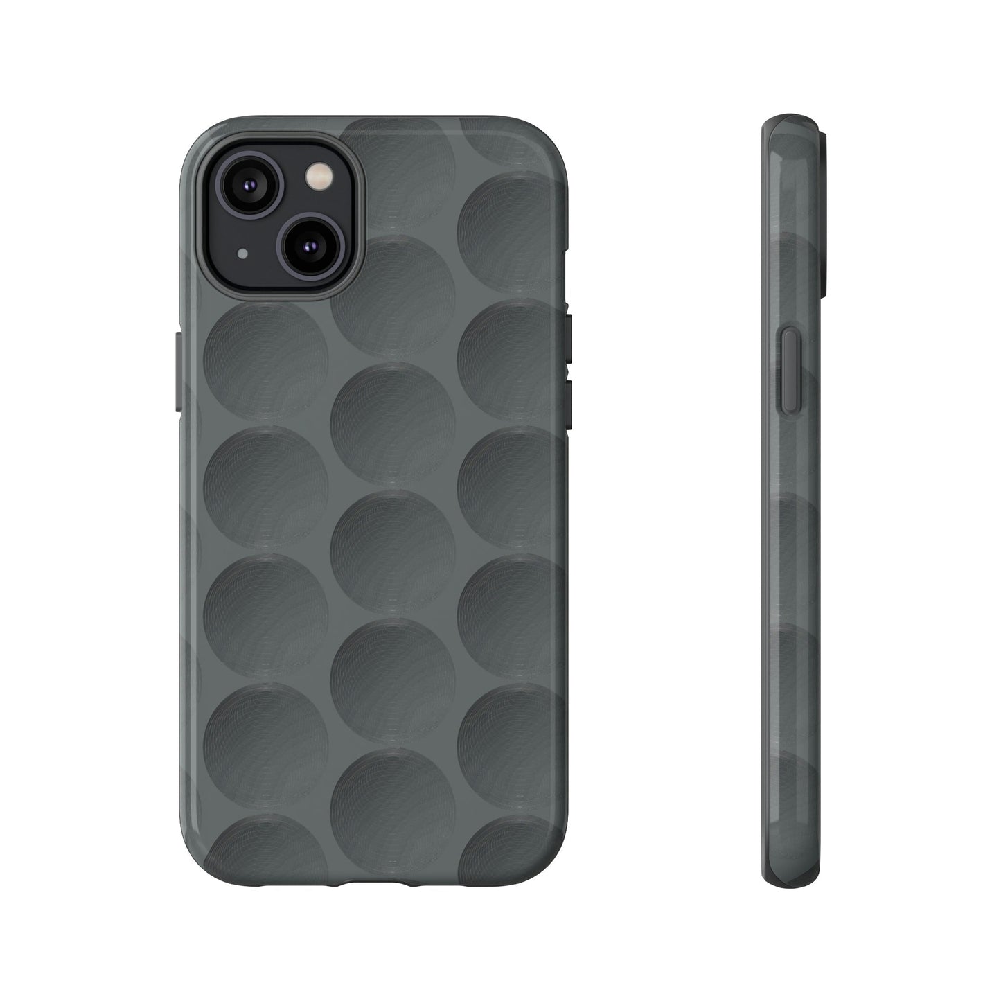 Phone Case-GREY SPHERES | Tough-iPhone 14 Plus-Glossy-PhoneCaseBoss-Phone-Best-Phone-Cases