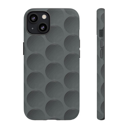 Phone Case-GREY SPHERES | Tough-iPhone 13-Matte-PhoneCaseBoss-Phone-Best-Phone-Cases