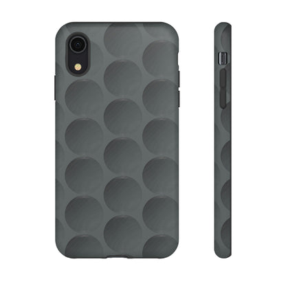 Phone Case-GREY SPHERES | Tough-iPhone XR-Matte-PhoneCaseBoss-Phone-Best-Phone-Cases